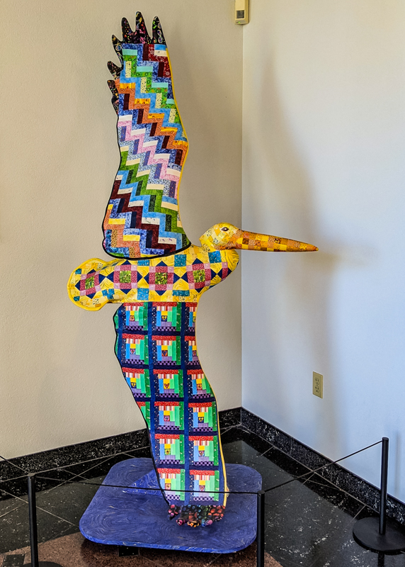 Patchwork Pelican at the National Quilt Museum in Paducah Kentucky