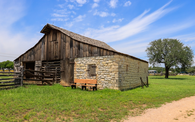 James Polk Johnson Barn on the Johnson Settlement in Lyndon B. Johnson HP
