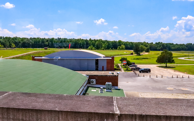 Hanger 1 as viewed from the Control Tower on Hanger 2 in Tuskegee Airmen NHS