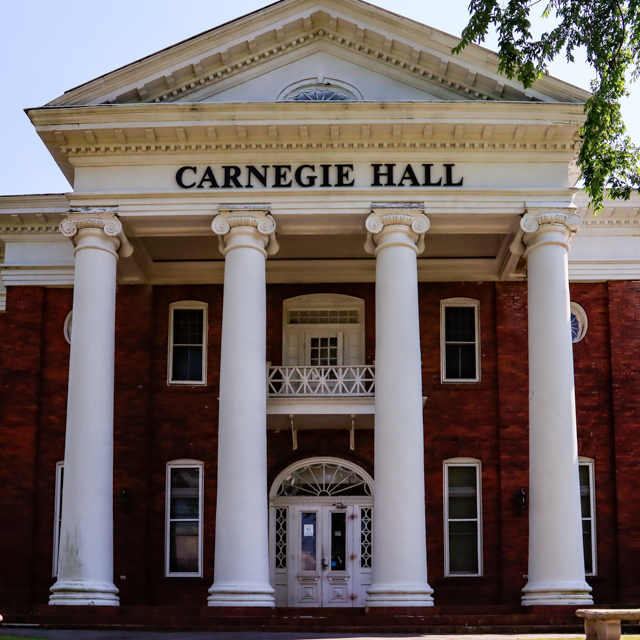 Carnegie Hall (1901), library and later music hall in Tuskegee Institute NHS