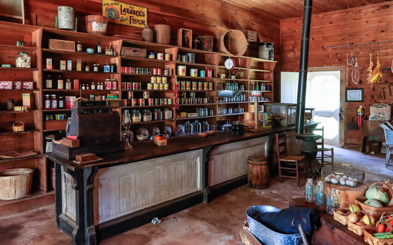 Inside the Commissary on the Carter Farm in Jimmy Carter NHP