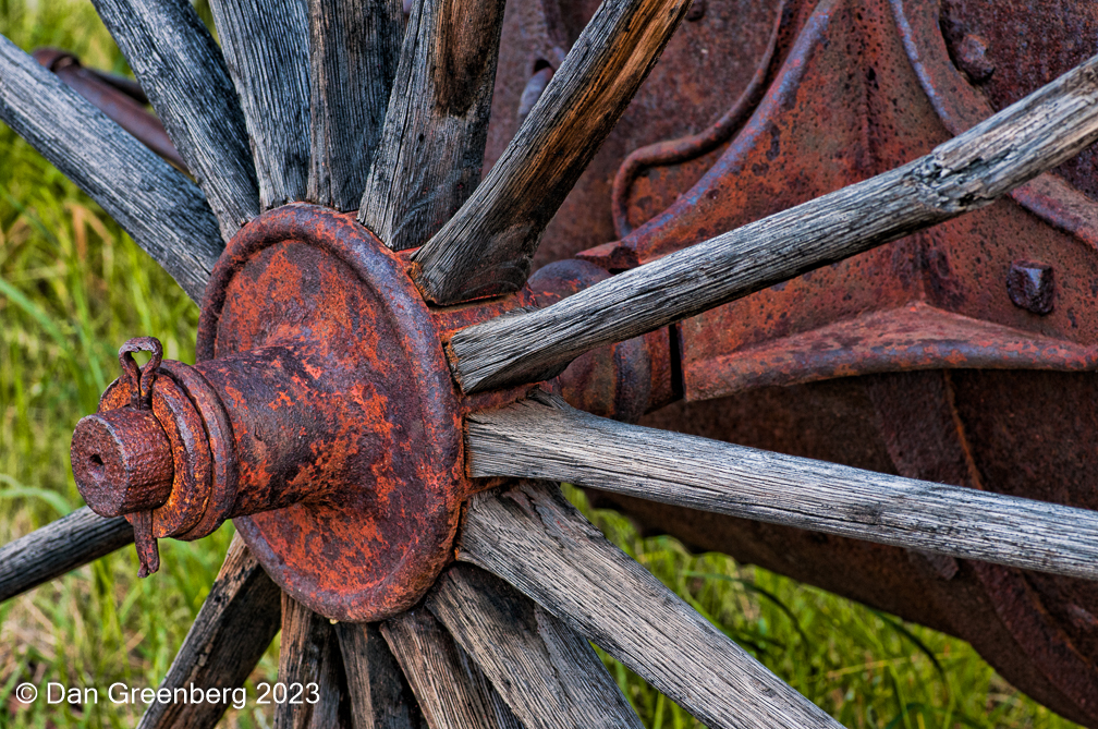 Rusted Wagon Wheel