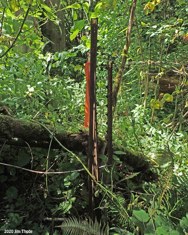 Three posts NE corner of Parcel 017961004002