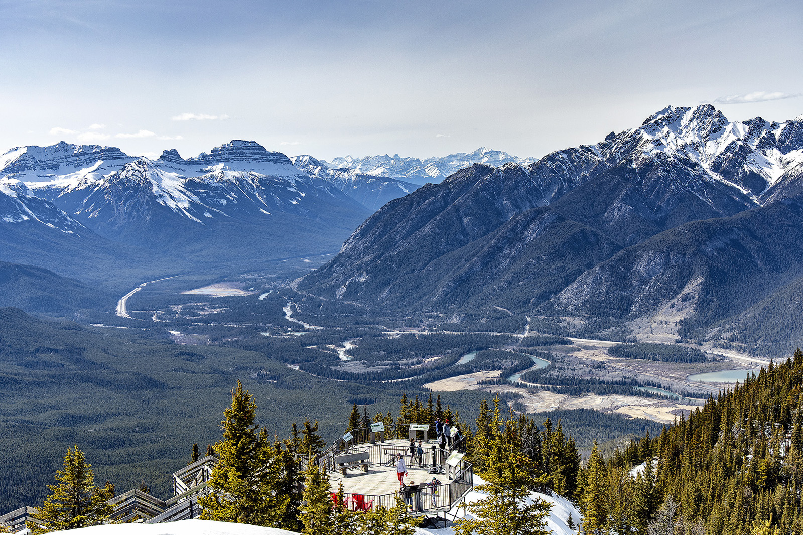 Bow Valley from Sulphur Mountain Cosmic Ray Station National Historic Site