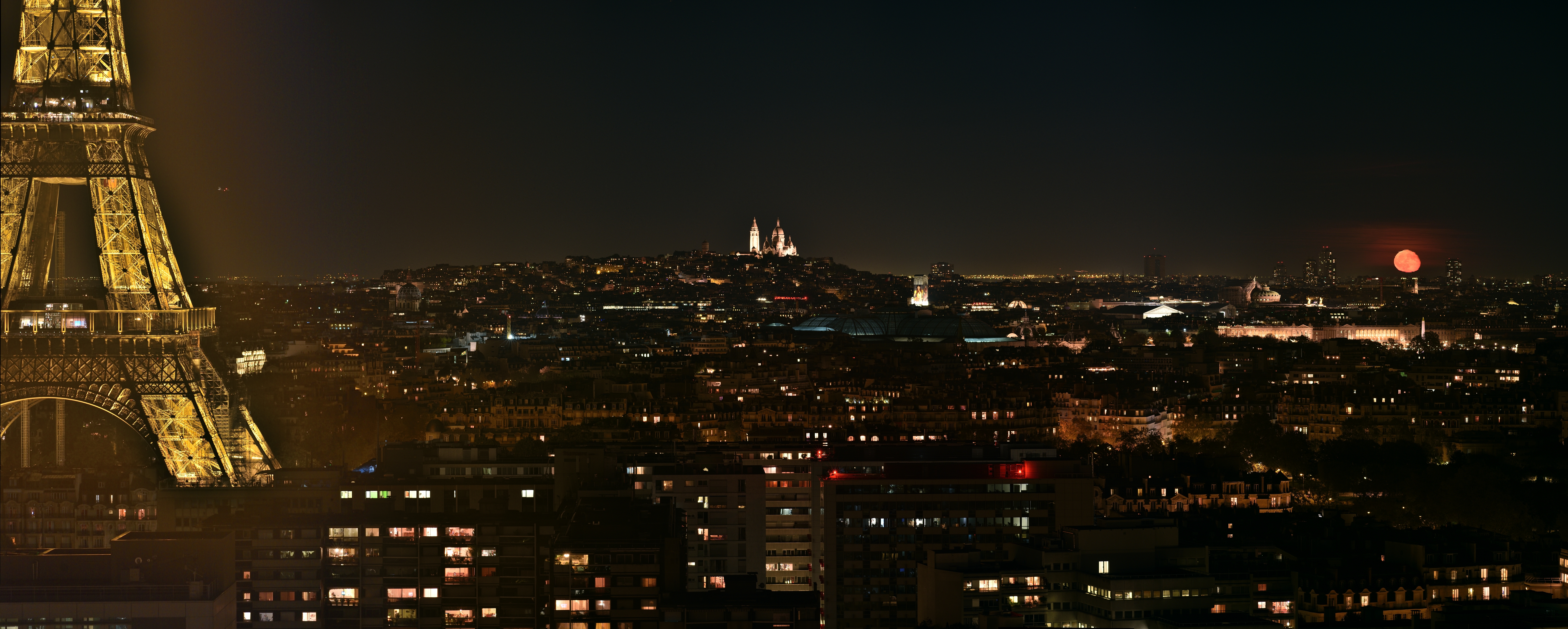 Panorama depuis le 15me arrondissement Paris