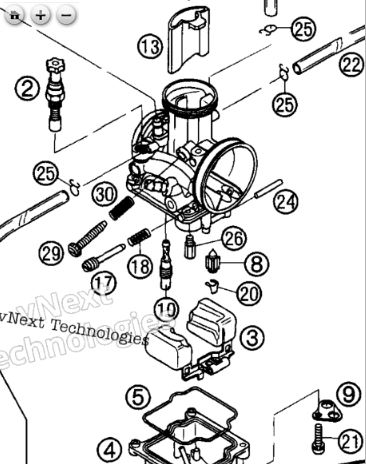 Keihin PWK Carb KTM 2003 and Older