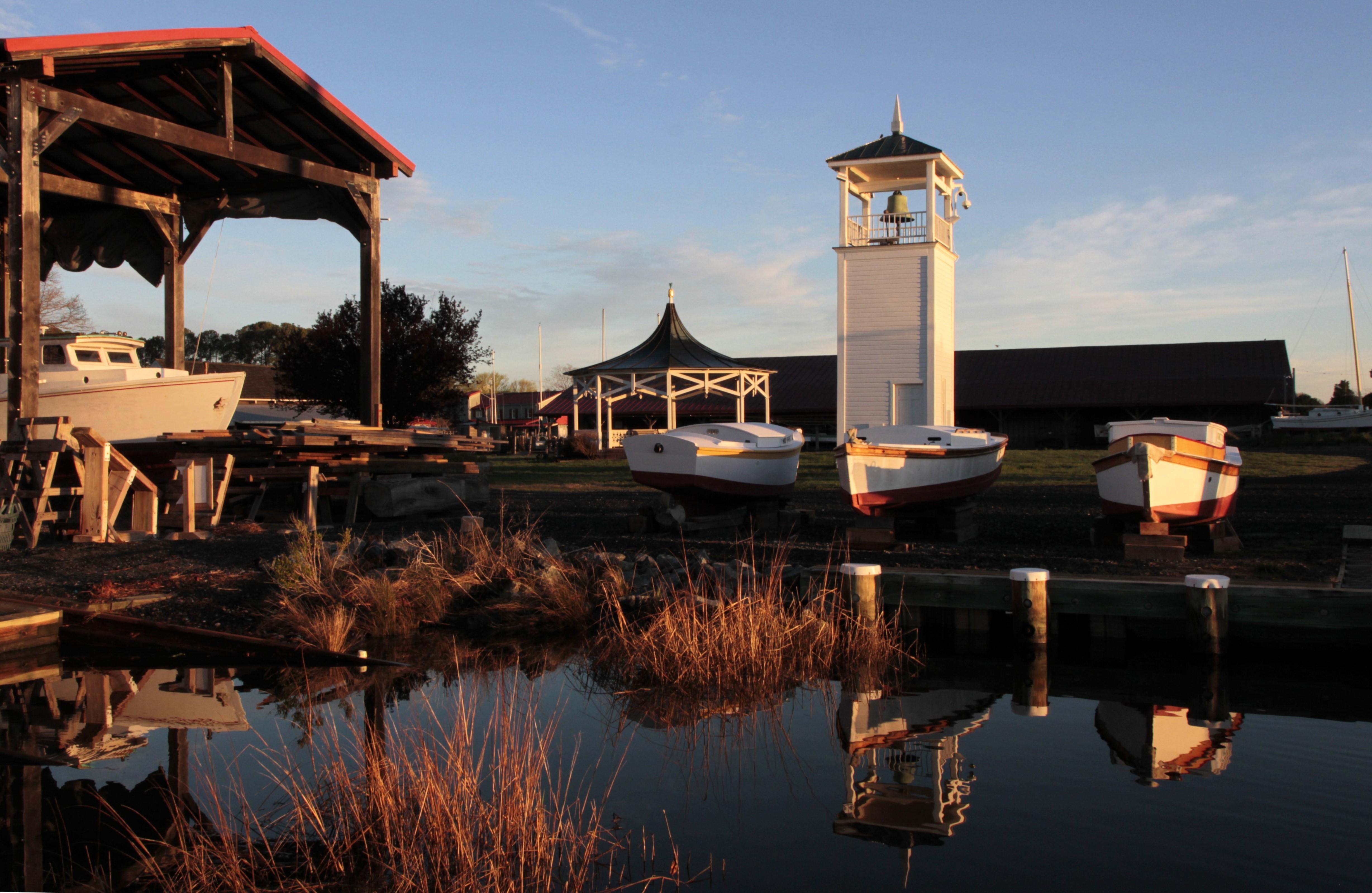 Crossed a small bit of water to shoot the belltower with reflection.