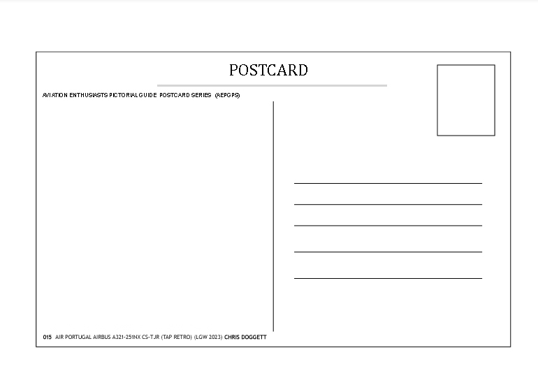 015 Postcard Reverse TAP A321 retro 015