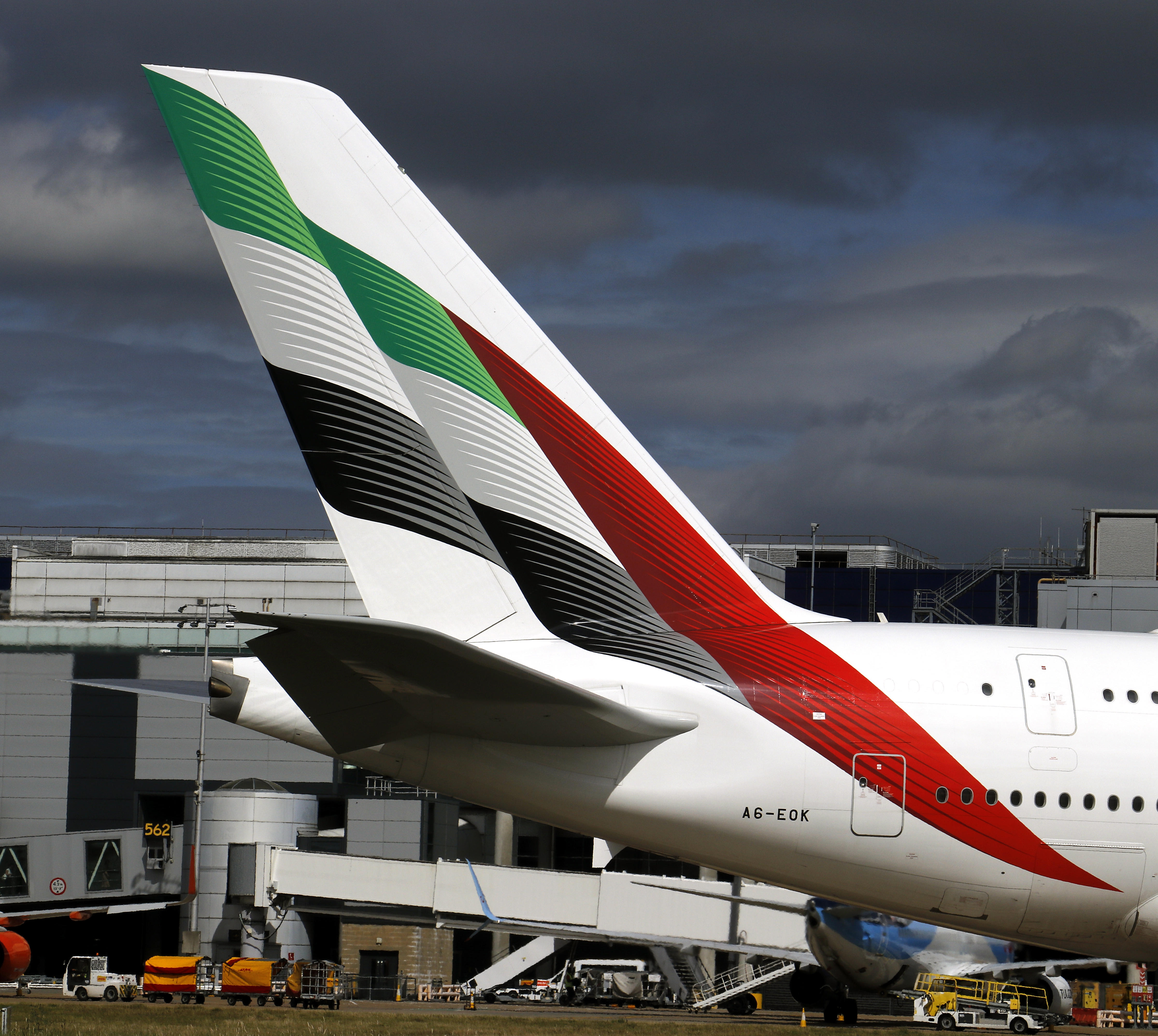 A380 A6-EOK new fin livery 