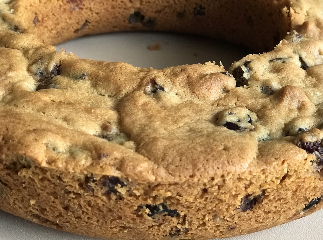 Passing the time this afternoon, making fruit and walnut loaf