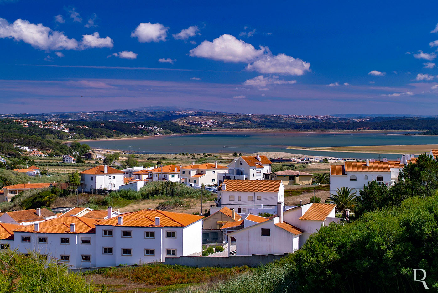 A Lagoa de bidos <br>em 21 de julho de 2007