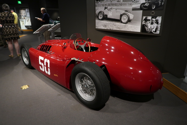 1955 Lancia D50 Formula 1 Race Car. The D50 was the only competitor feared by the dominant Mercedes-Benz team in 1954-55. (4080)
