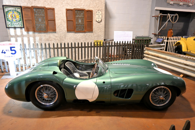 1958 Aston Martin DBR1 -- raced by Jim Clark at Le Mans. Carroll Shelby won 1959 race with identical DBR1. (Museum car) (0074)