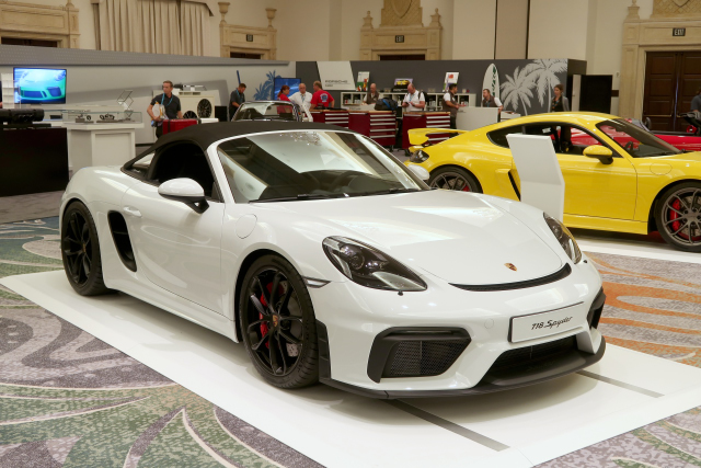2020 Porsche 718 Spyder (982) at 2019 Porsche Parade (annual Porsche Club of America convention), Boca Raton, FL (3829)