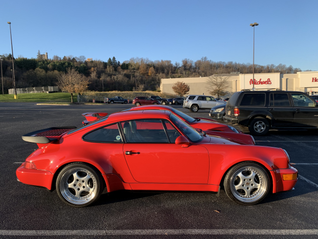 1991 Porsche 911 Turbo (964), PCA Chesapeakes Baltimore County Fall Colors Tour -- Nov. 14, 2020 (5304)