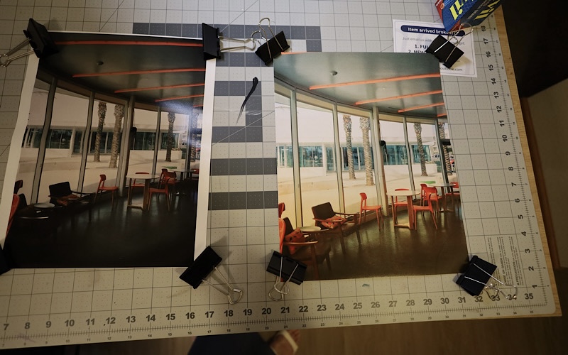 comparing prints in crappy lighting 