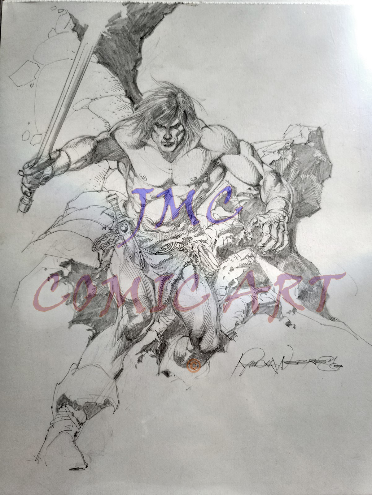 12.	 Conan  11x14  Rudy Nebres  Pencil 