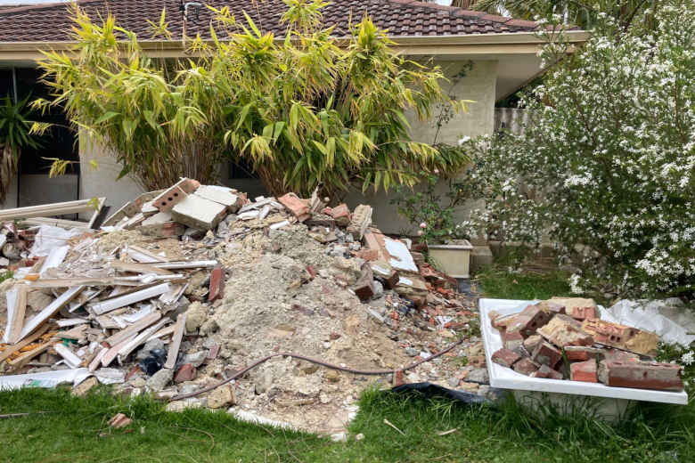 Remains of a bathroom reno in Moruya 2537 NSW