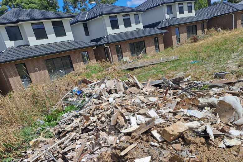 Building waste in Boronia