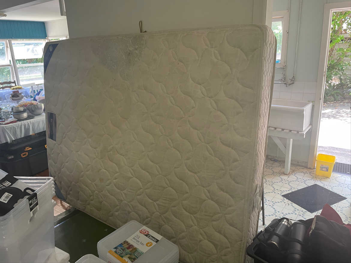 Double Mattress Ready for Recycling