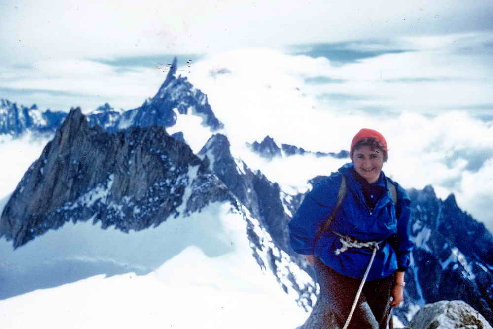 Popo sur larte Forbes du Chardonnet (aiguilles de Chamonix)