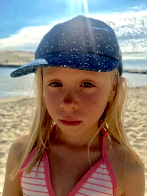 Maka sur la plage de Vieux Boucau
