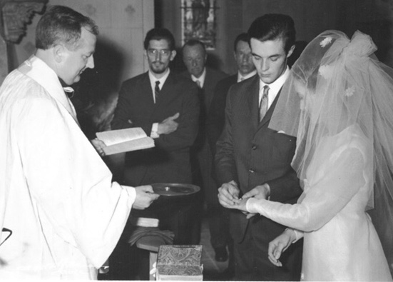 Mariage de Anne Daste et Franois Fougre Les anneaux. Devant tmoin (jmo)