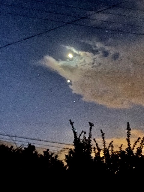 15 Aot 5h56 la Lune et Vnus  lEst au chant du coq