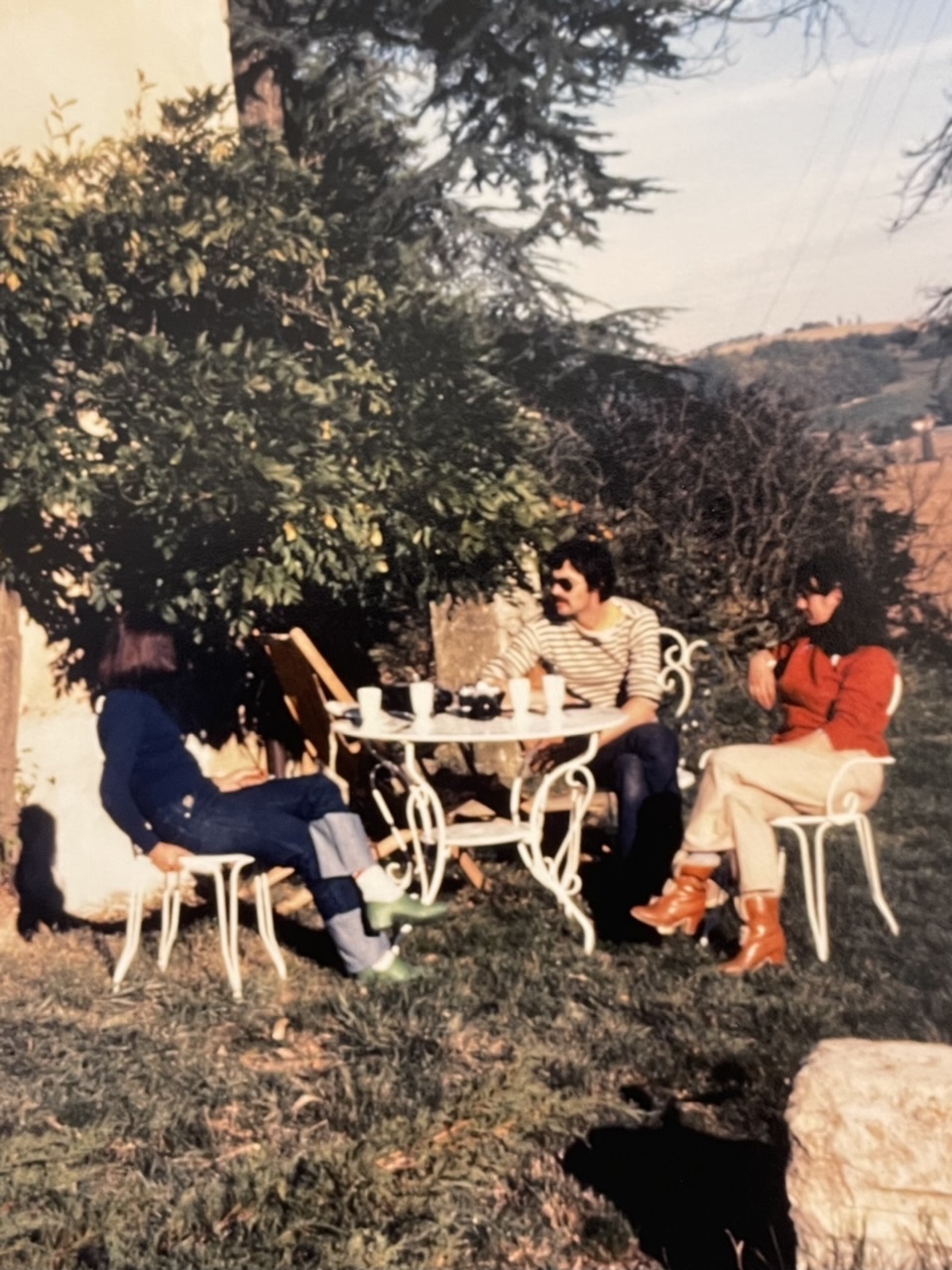 Visite de Jm  Franois en novembre 1979  lissue des 15 cols