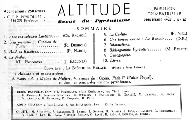 Altitude numro 16.  1949