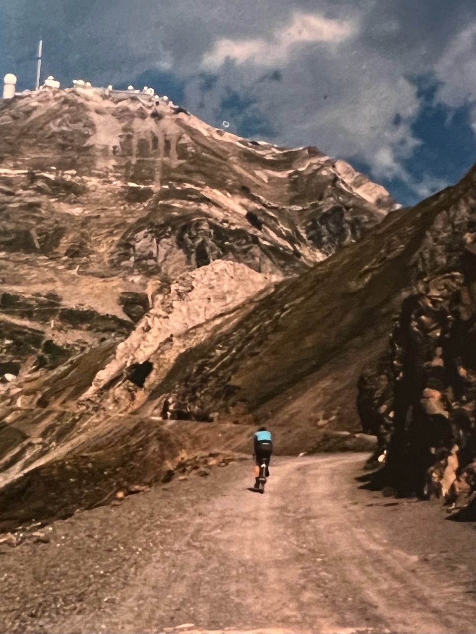Hubert sur la piste du Pic du Midi