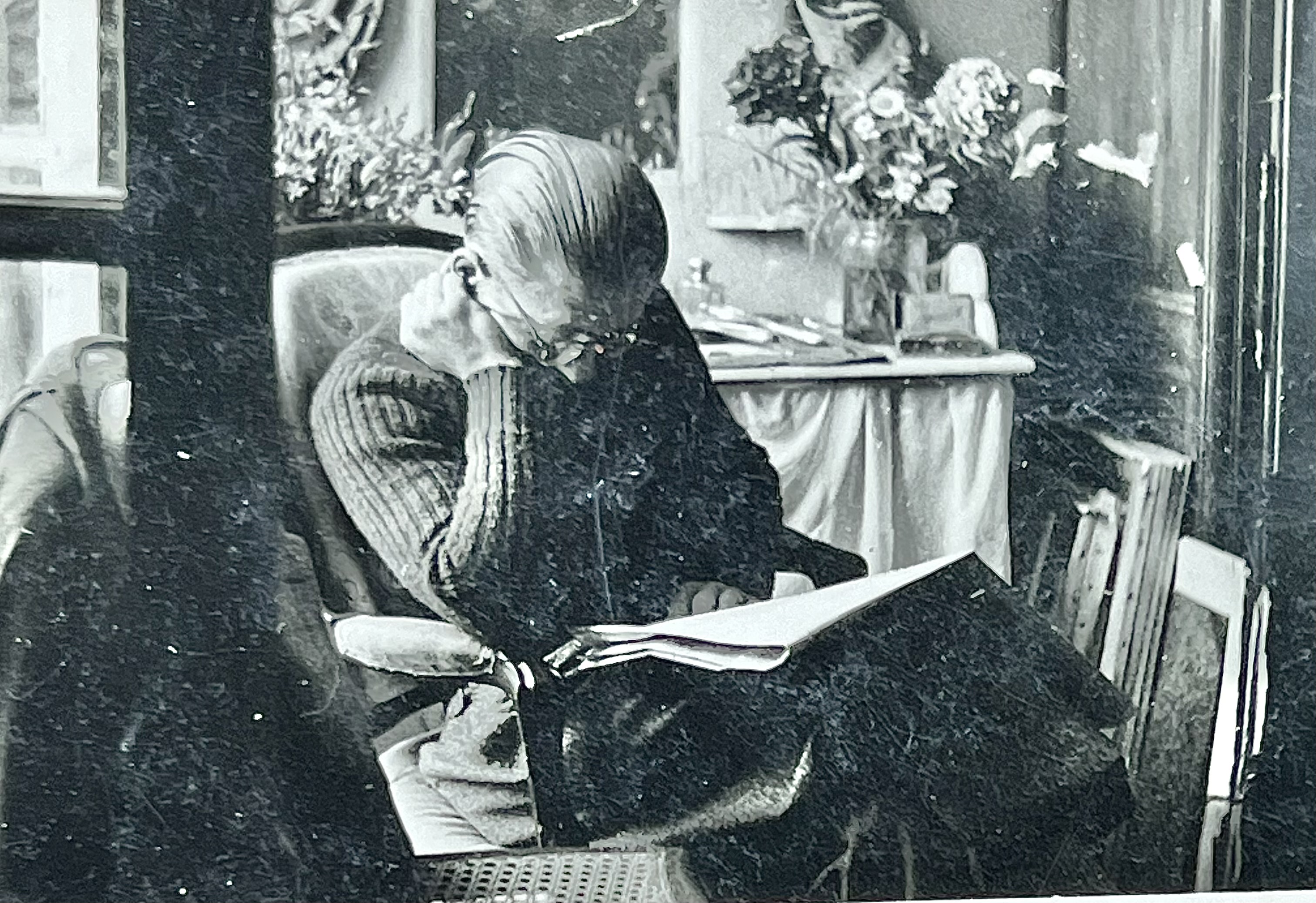 Lecture au Col de Porte