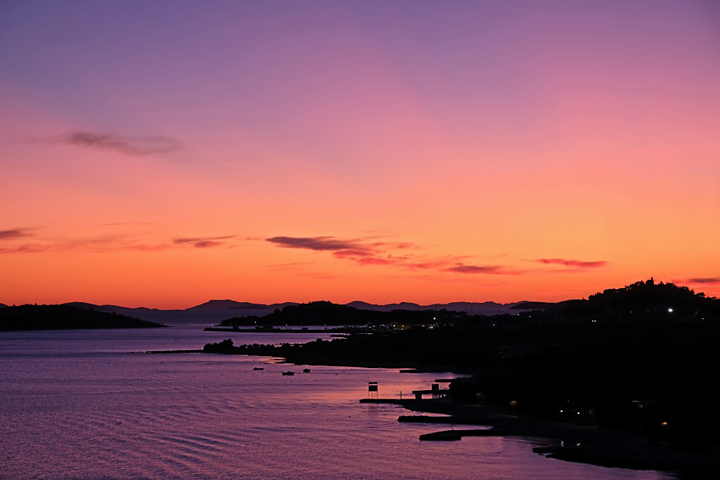 Kroatië zonsondergang.