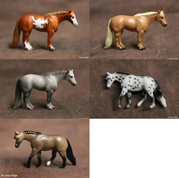 Mini Whinnies Quarter Horses - various