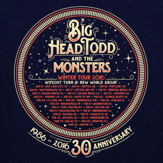Big Head Todd and The Monsters 2016 30th Anniversary