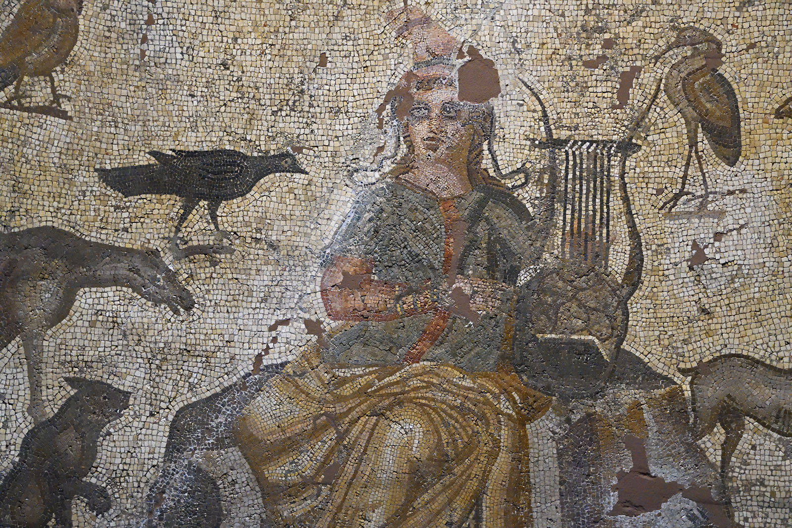 Adana Archaeological Museum Orpheus Mosaic 4th AD 0811.jpg