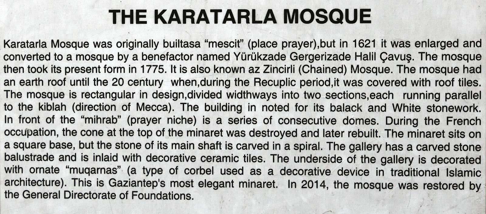 Gaziantep Karatarla Camii sept 2019 4664.jpg