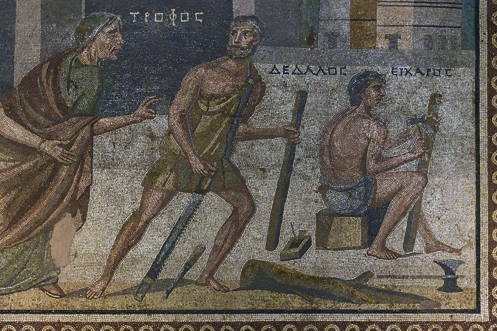 Gaziantep Zeugma museum Daedalus and Icarus mosaic sept 2019 4058.jpg