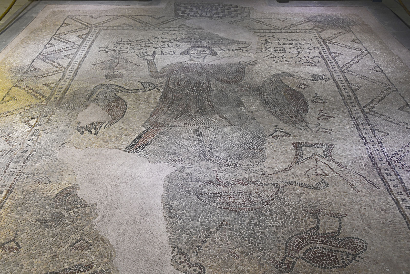Gaziantep Zeugma Museum Man with peacock mosaic in 2024 7944.jpg