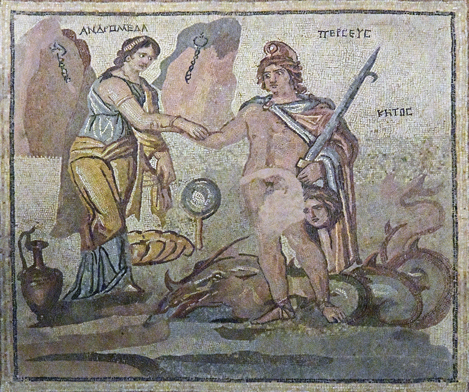 Gaziantep Zeugma museum Andromeda and Perseus mosaic in 2024 7865.jpg