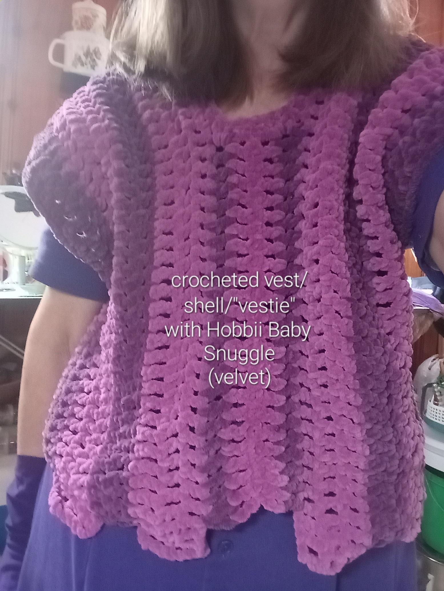 The new velvet yarn vestie