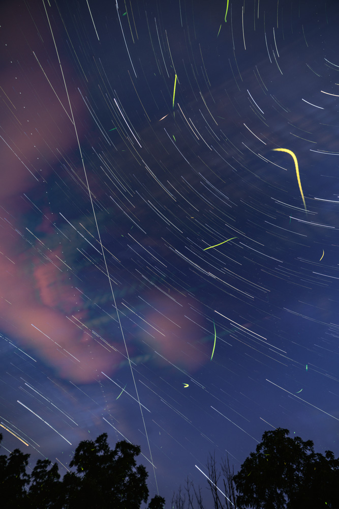 Clouds, ISS, Planes, Stars, and Fireflies.