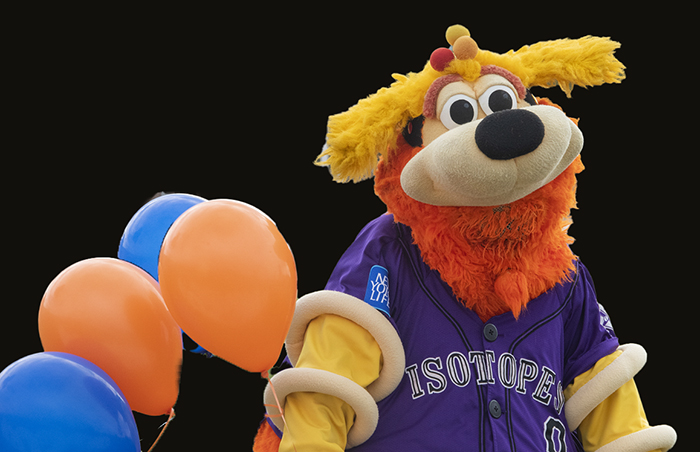 Orbit, The Isotopes Mascot