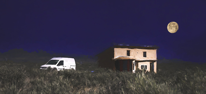 Taos Mesa Moonrise