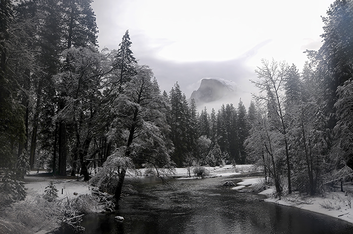 Merced River and Half Dome, Yosemite NP