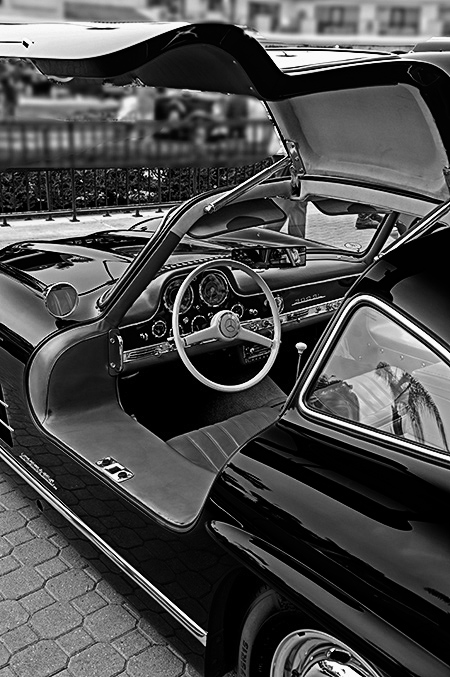 1955 Mercedes-Benz 300 SL Gullwing Coupe Door Open