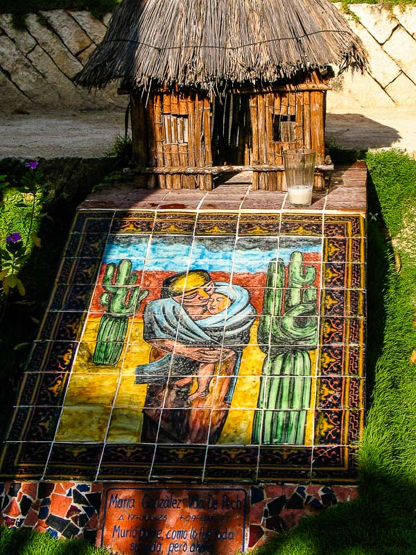 Mayan Calendar Cemetary with 365 tombs - Xcaret Eco Theme Park