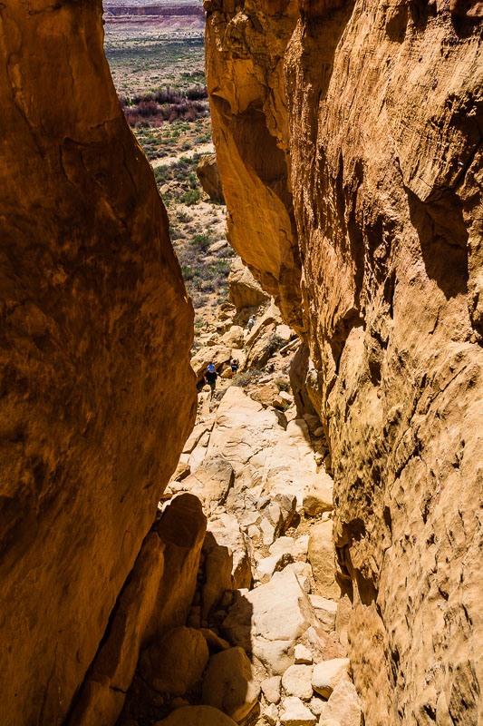 Descending  From The Plateau To The Canyon Floor