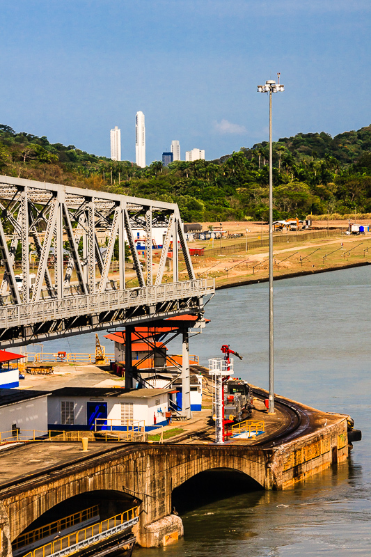 Swing Bridge and Panama City Towers
