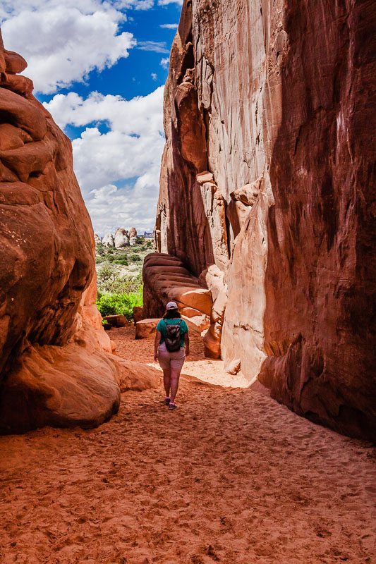 Entrance To Sand Dune Arch